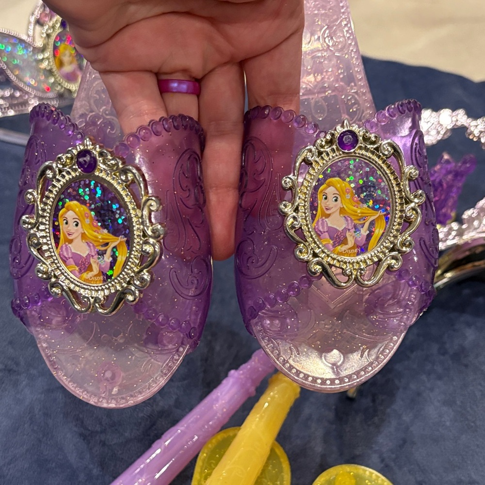 Princess Kids Shoes Set - Purple and Yellow - Picture 7 of 7